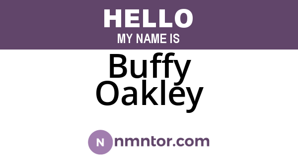 Buffy Oakley