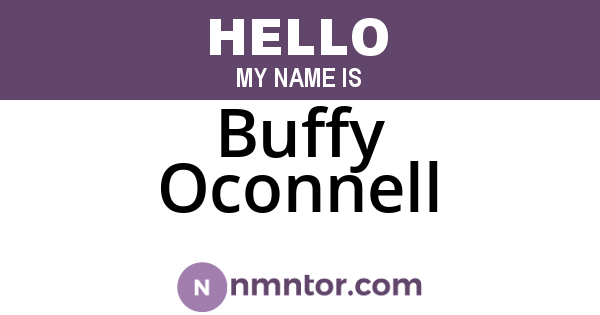 Buffy Oconnell