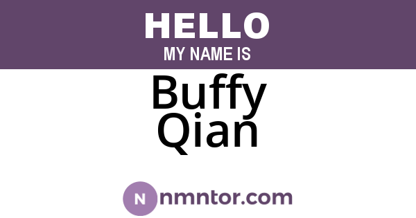 Buffy Qian
