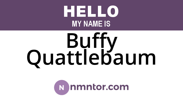 Buffy Quattlebaum