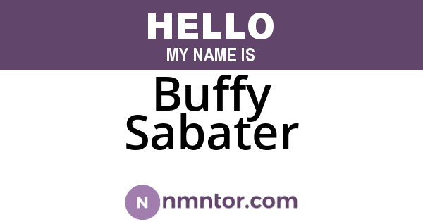 Buffy Sabater