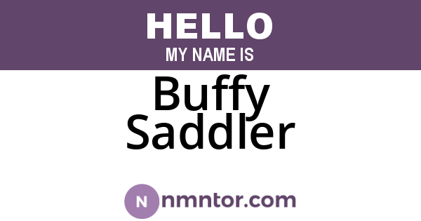 Buffy Saddler