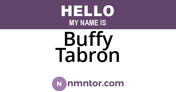 Buffy Tabron