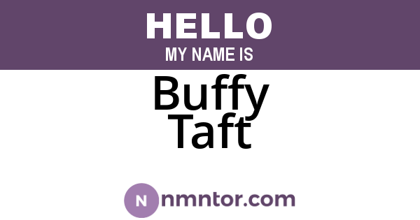 Buffy Taft