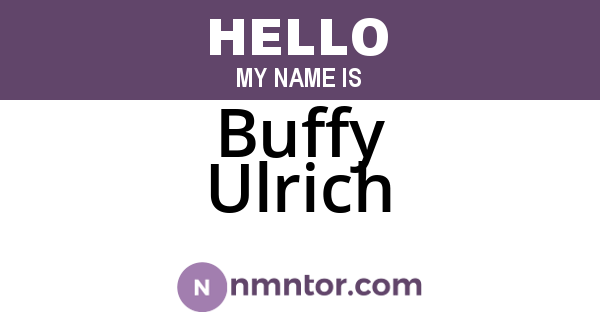 Buffy Ulrich