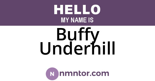 Buffy Underhill