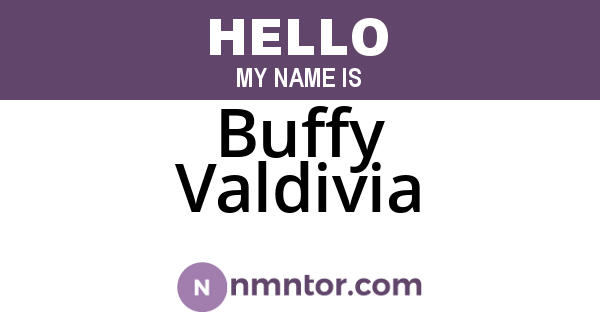Buffy Valdivia