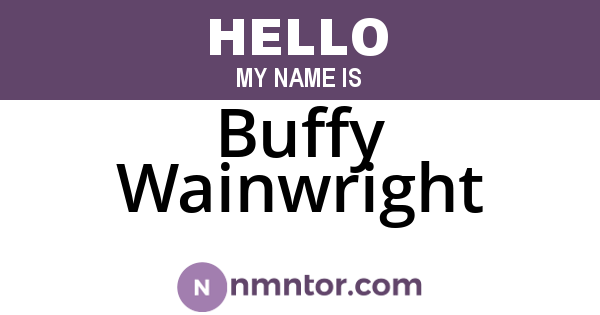 Buffy Wainwright
