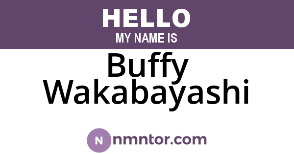 Buffy Wakabayashi