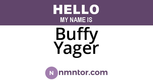 Buffy Yager