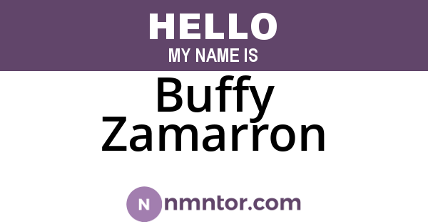 Buffy Zamarron