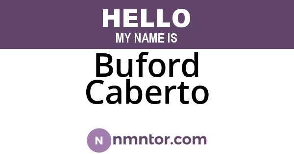 Buford Caberto