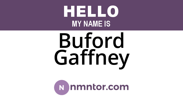 Buford Gaffney