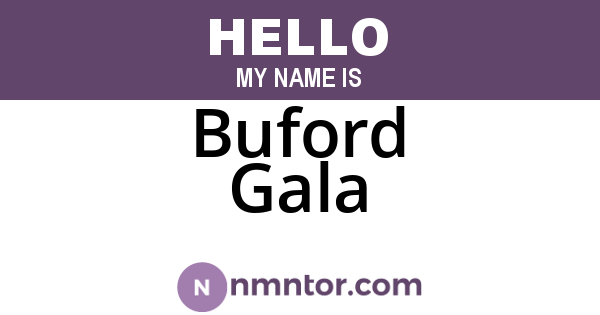 Buford Gala