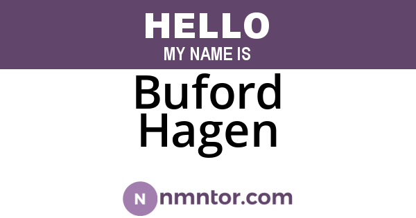 Buford Hagen