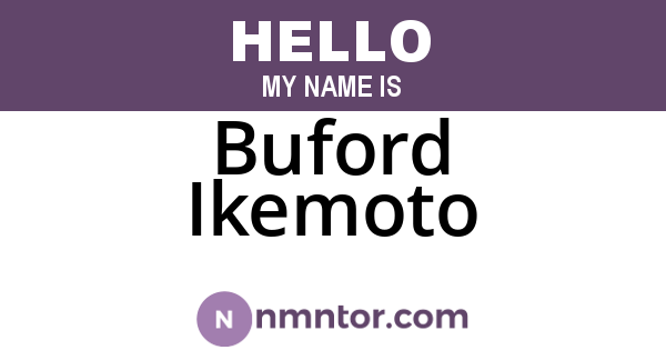 Buford Ikemoto