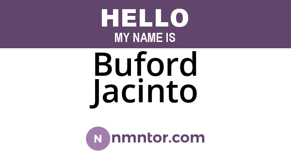 Buford Jacinto