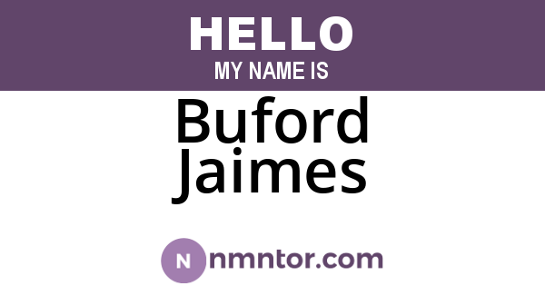 Buford Jaimes