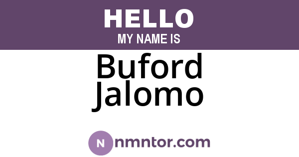 Buford Jalomo