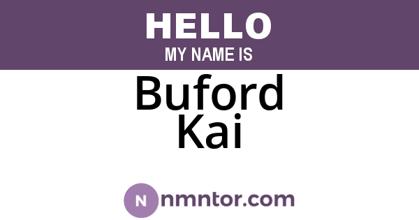 Buford Kai