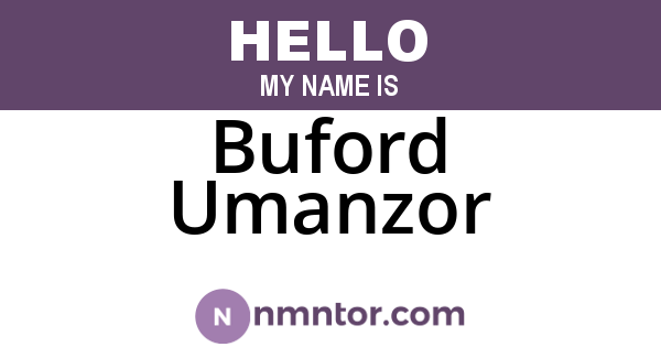 Buford Umanzor