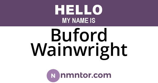 Buford Wainwright