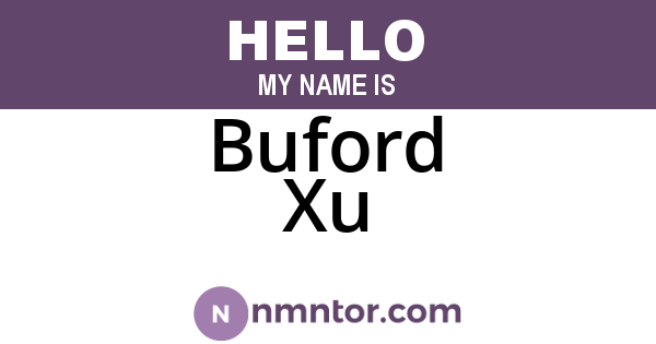 Buford Xu
