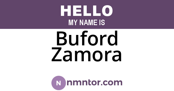 Buford Zamora