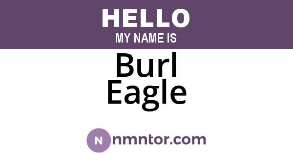 Burl Eagle