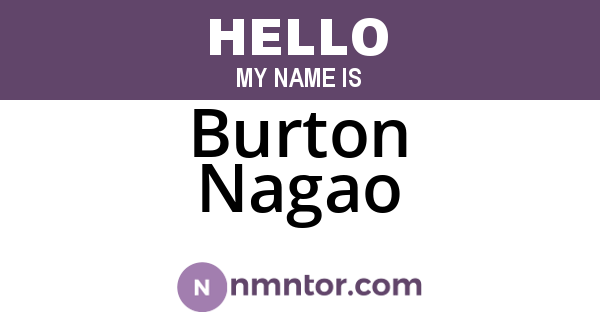 Burton Nagao