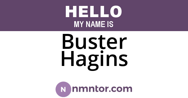 Buster Hagins