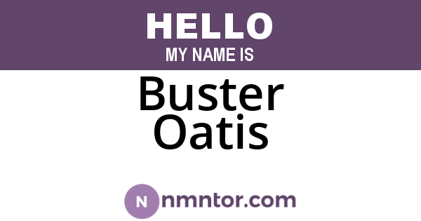 Buster Oatis