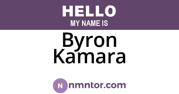 Byron Kamara