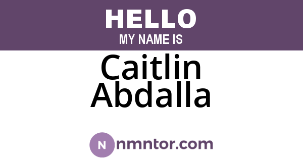 Caitlin Abdalla