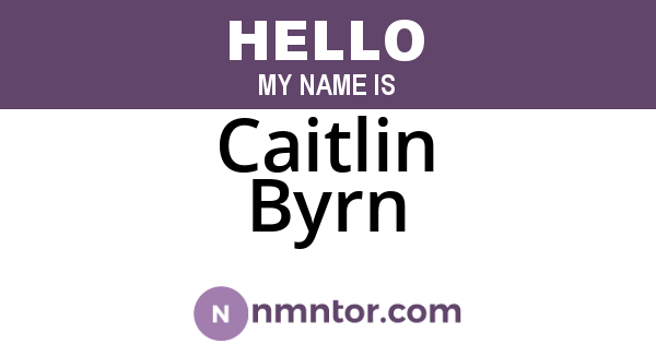 Caitlin Byrn