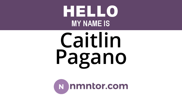 Caitlin Pagano