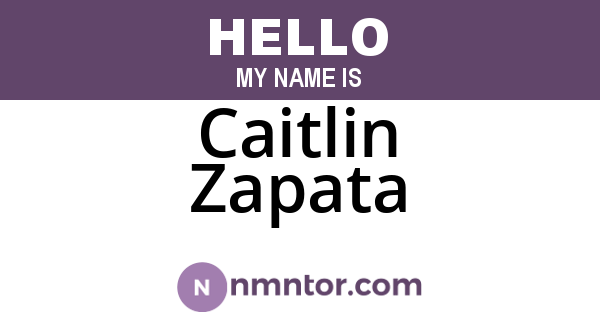 Caitlin Zapata