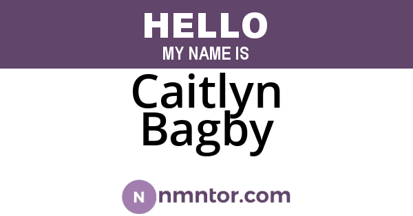 Caitlyn Bagby