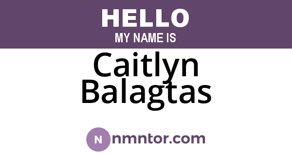 Caitlyn Balagtas