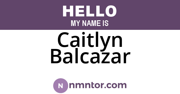 Caitlyn Balcazar