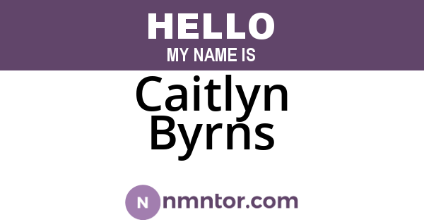 Caitlyn Byrns