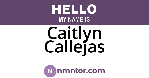 Caitlyn Callejas