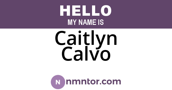 Caitlyn Calvo