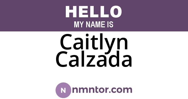 Caitlyn Calzada