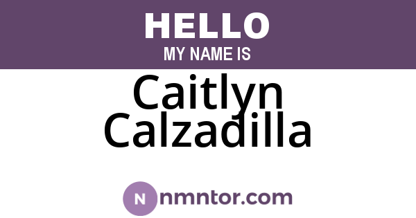 Caitlyn Calzadilla