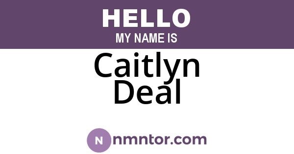 Caitlyn Deal