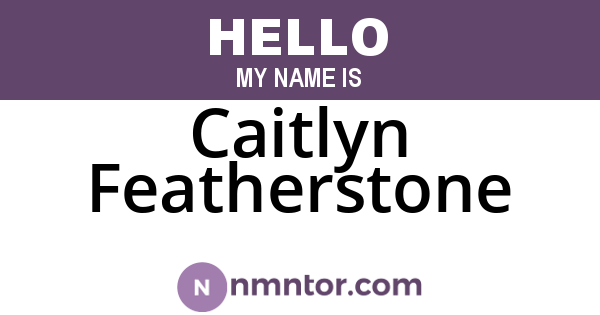 Caitlyn Featherstone