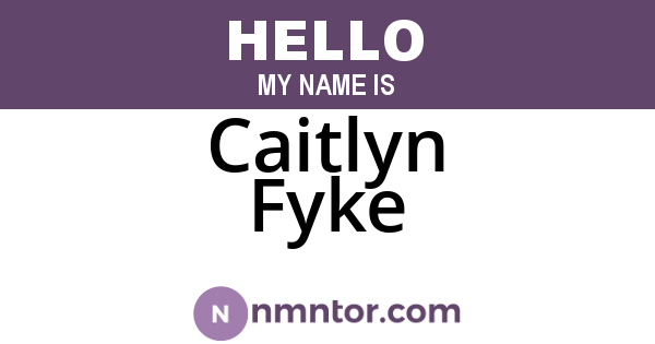 Caitlyn Fyke