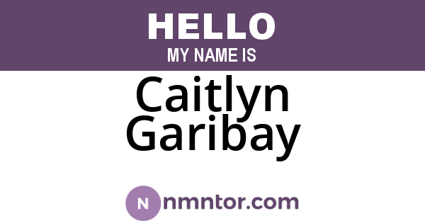 Caitlyn Garibay