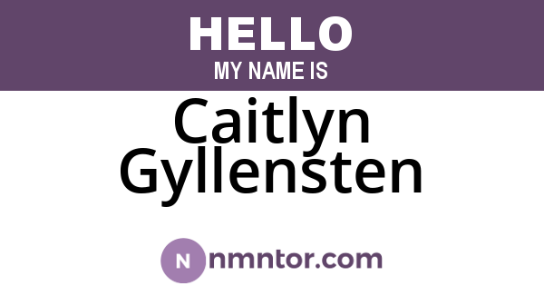 Caitlyn Gyllensten